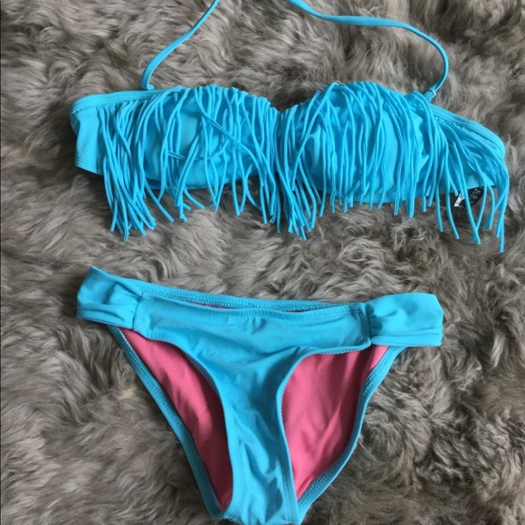 Guess Other - Blue tassle bikini